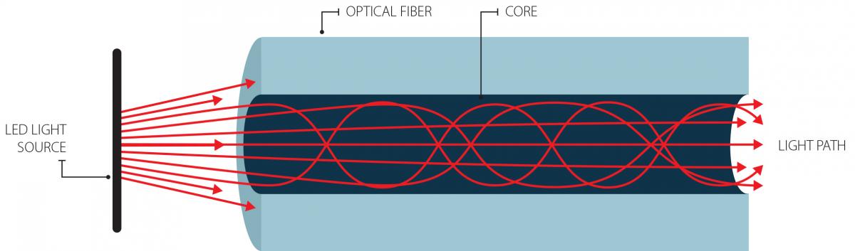 white light path led