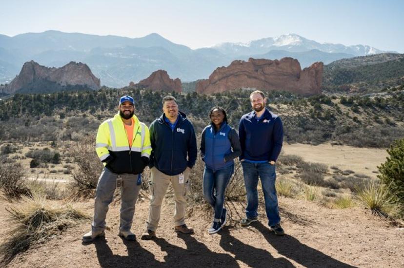 The Ting Internet team on-site in Colorado Springs