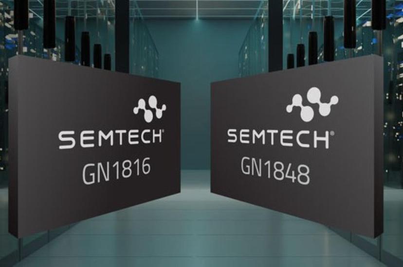 The FiberEdge GN1816 is a 56GBd quad 250μm-pitch TIA, while the FiberEdge GN1848 is a 56GBd quad vertical-cavity surface-emitting laser driver