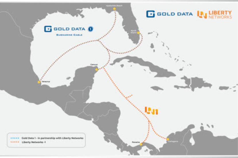 Gold Data 1 (GD-1) and Liberty Networks 1 (LN-1) map (Graphic: Business Wire)