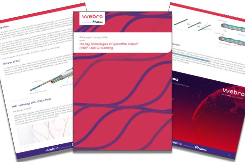 The Key Technologies of SpiderWeb Ribbon (SWR) cable and SZ Bunching