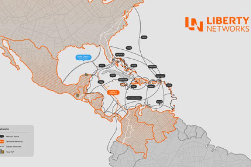 Liberty Networks coverage map (Graphic credit: Business Wire for Liberty Networks)