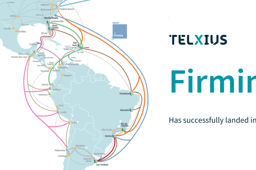 The Firminia submarine cable has landed in Argentina (Credit: Telxius)