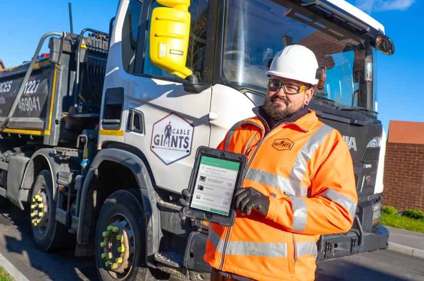 Cable Giants has equipped field engineers with mobile devices as part of a new Contract and Job Management system