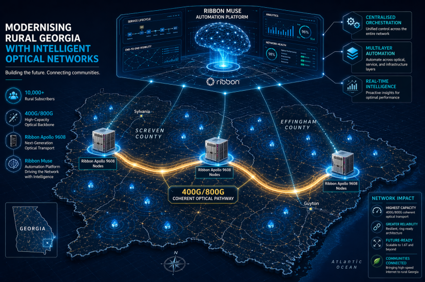 Planters Broadband selects Ribbon for 800G-ready network modernisation