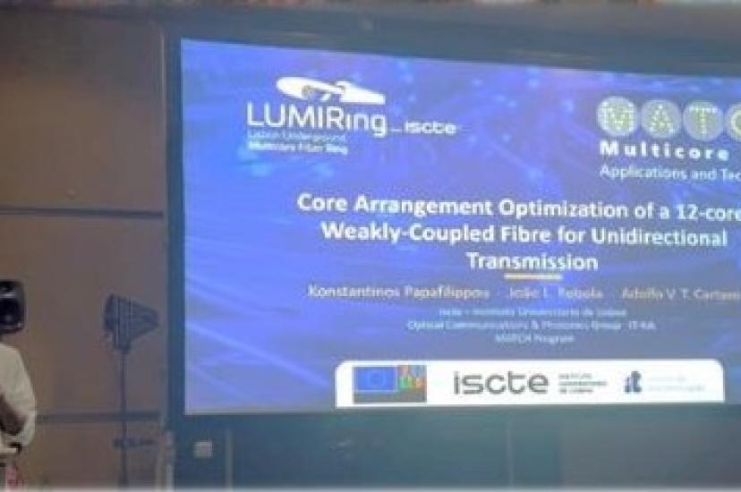 At the 26th International Conference on Transparent Optical Networks (ICTON 2026) in Prague, MATCH candidate Konstantinos Papafilippou presented research on core arrangement optimisation for a 12-core weakly-coupled fibre