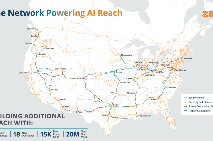 Zayo and NVIDIA partner to build 8,000 miles of AI fibre