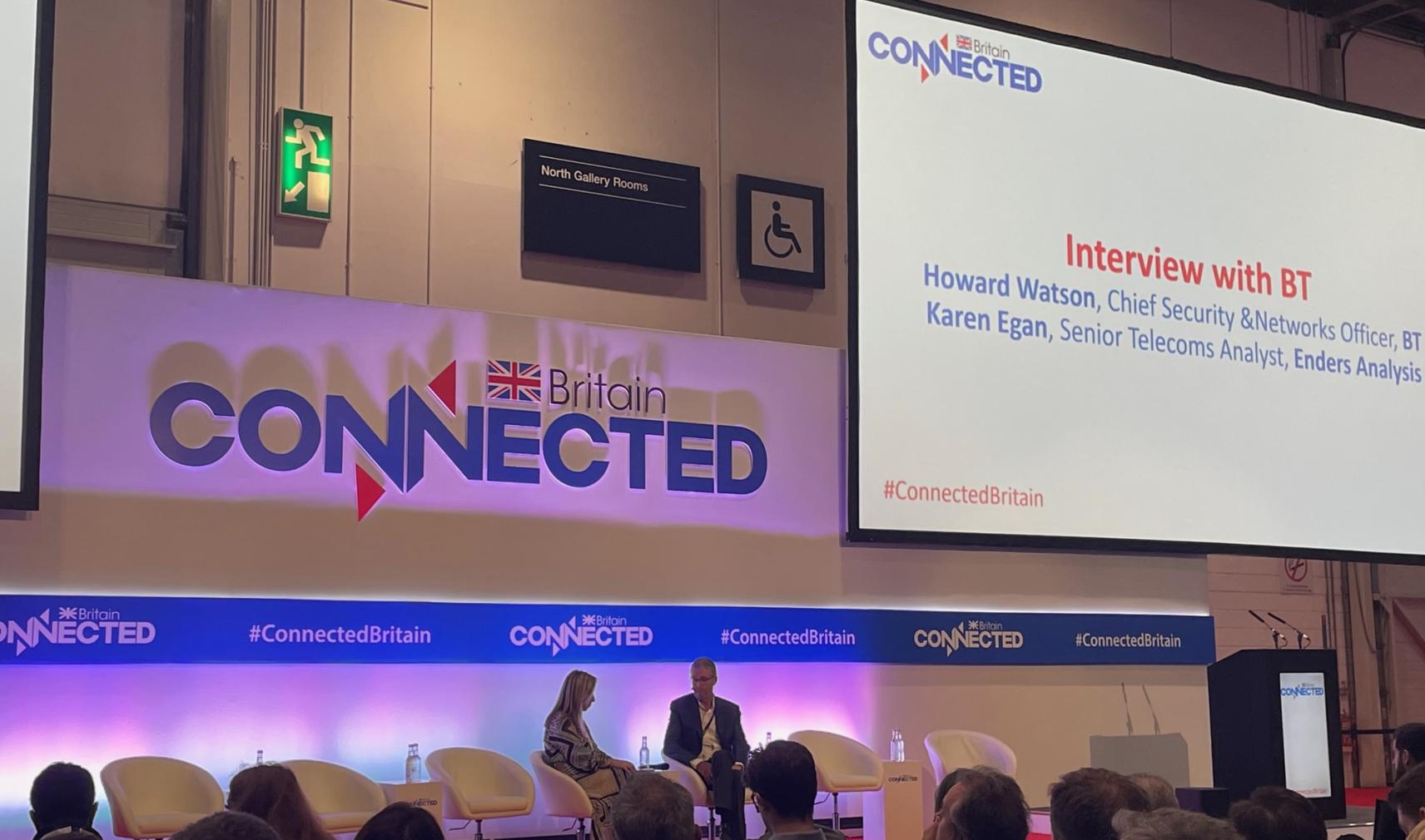 BT's Howard Watson speaking at Connected Britain 2023