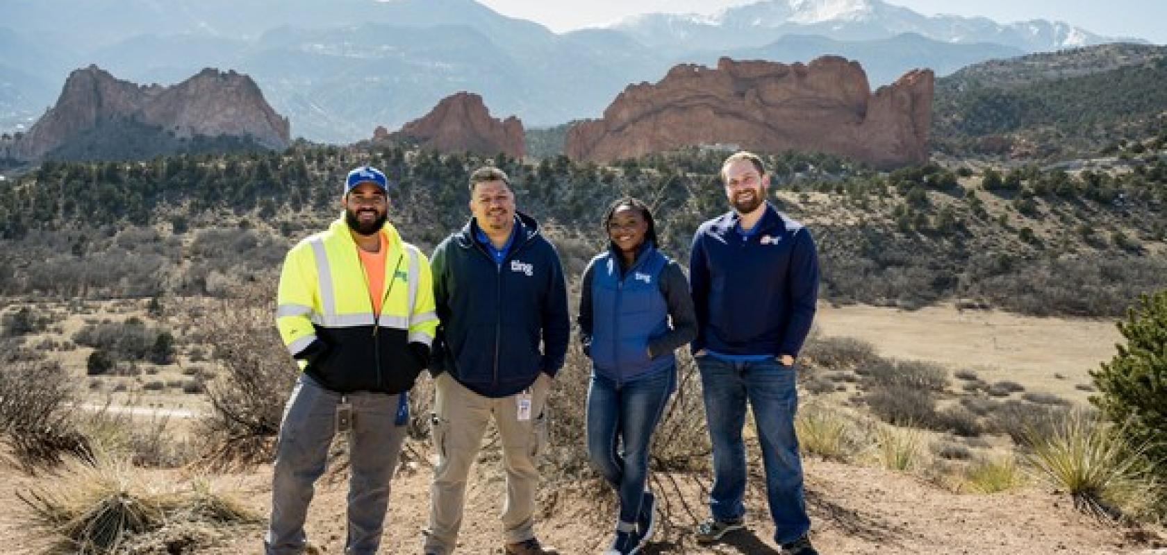 The Ting Internet team on-site in Colorado Springs