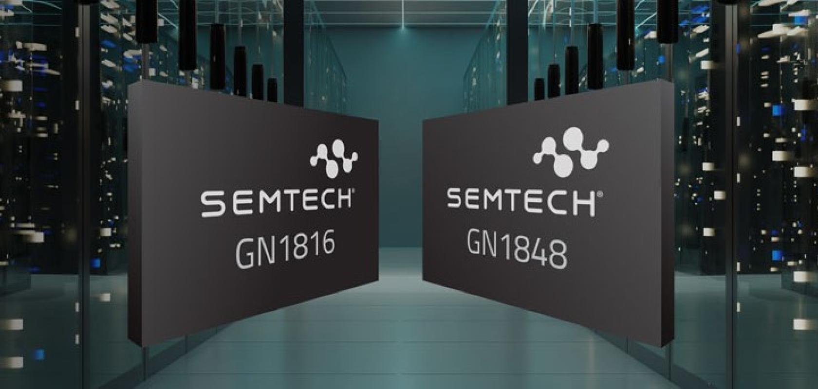 The FiberEdge GN1816 is a 56GBd quad 250μm-pitch TIA, while the FiberEdge GN1848 is a 56GBd quad vertical-cavity surface-emitting laser driver