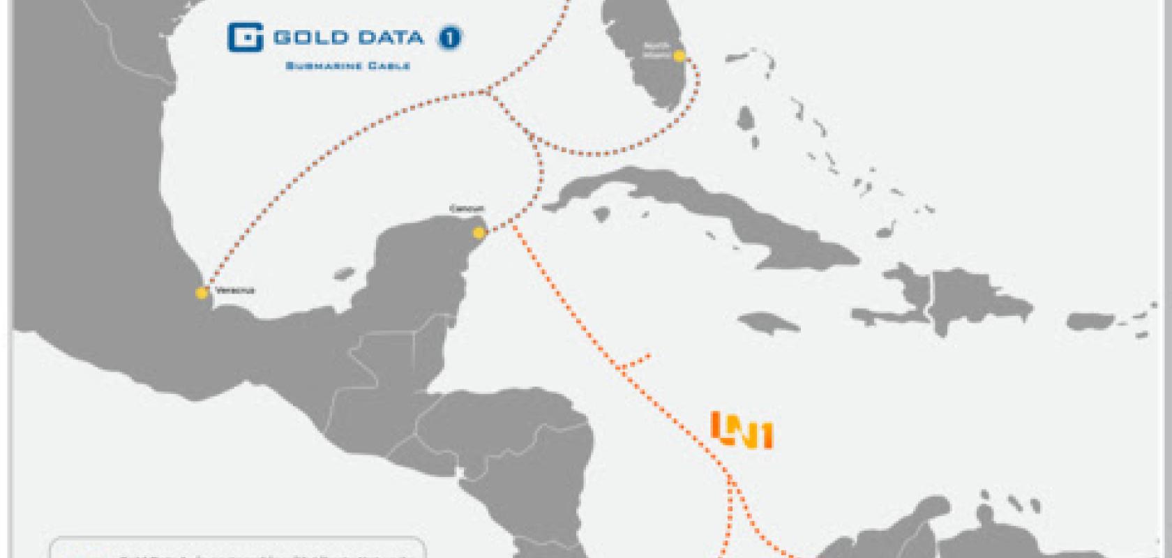 Gold Data 1 (GD-1) and Liberty Networks 1 (LN-1) map (Graphic: Business Wire)