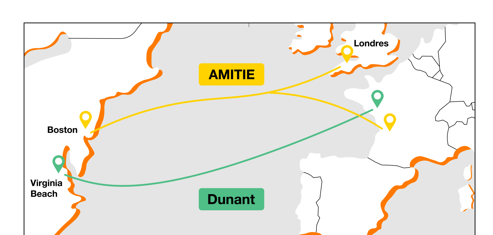 Orange has deployed Infinera’s GX Series-based ICE6 coherent solution on its new AMITIE subsea cable