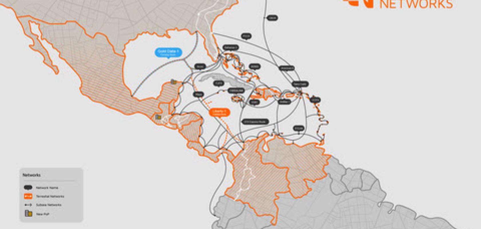 Liberty Networks coverage map (Graphic credit: Business Wire for Liberty Networks)