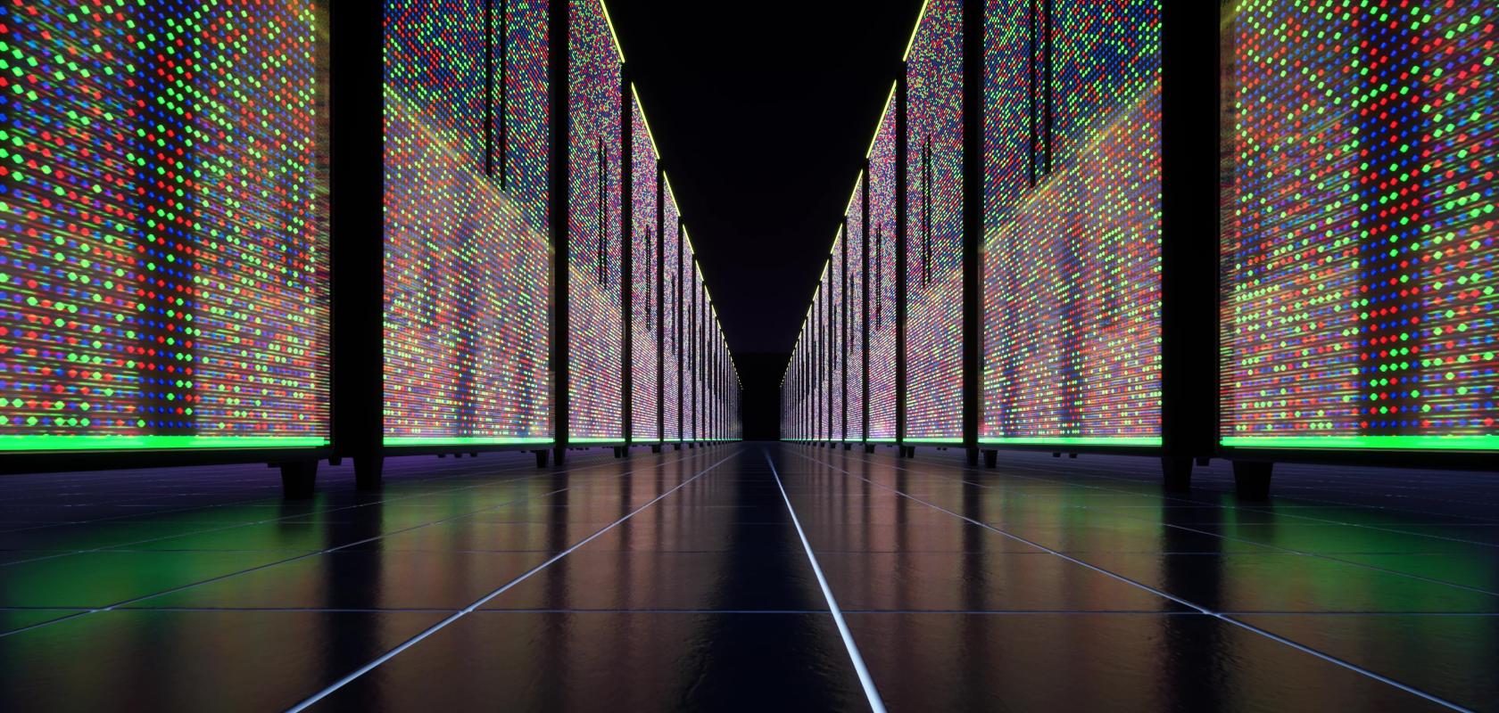 Data centre image representing accelerated spending driven by hyperscalers, neo clouds, and sovereign AI initiatives