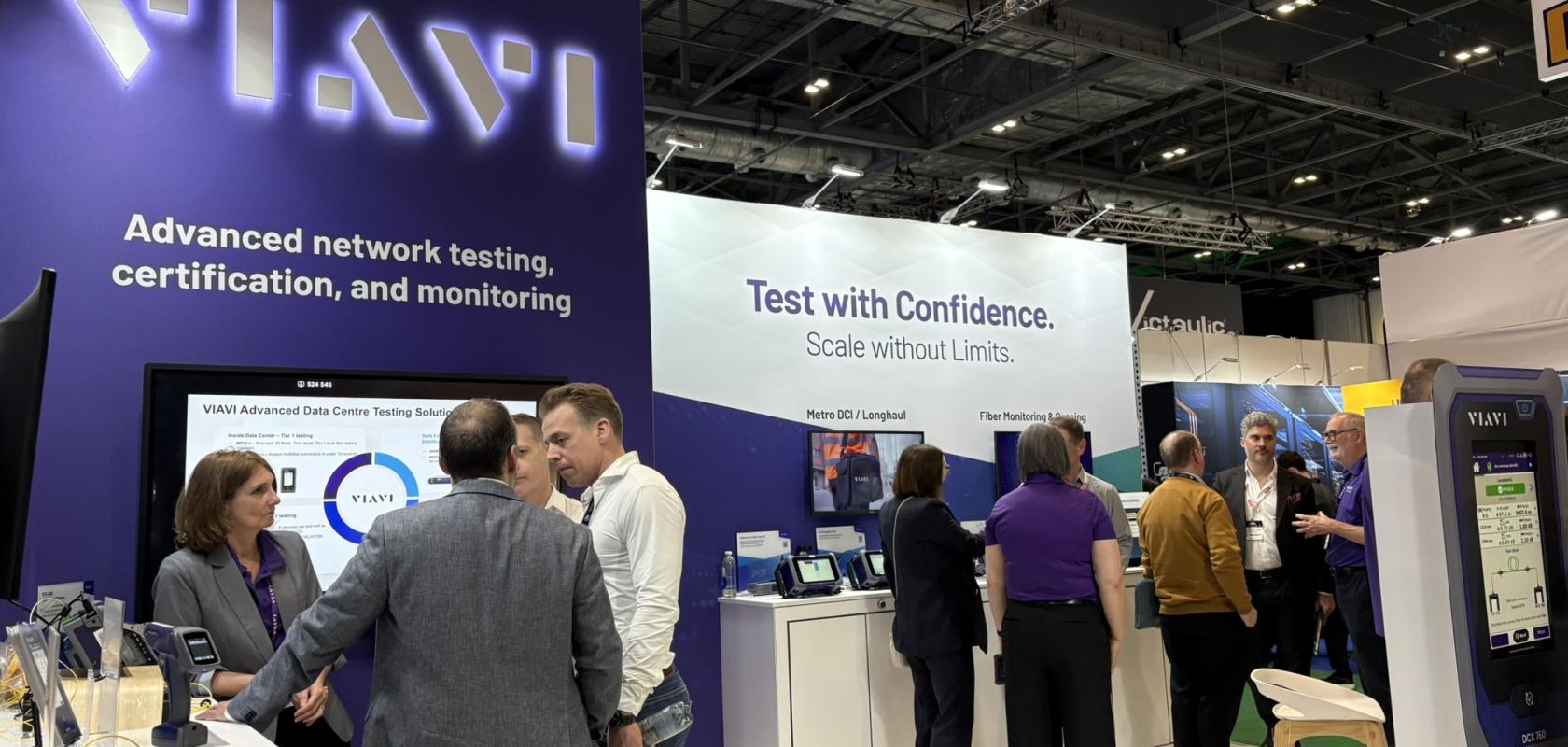 VIAVI demos new test and measurement equipment at Data Centre World