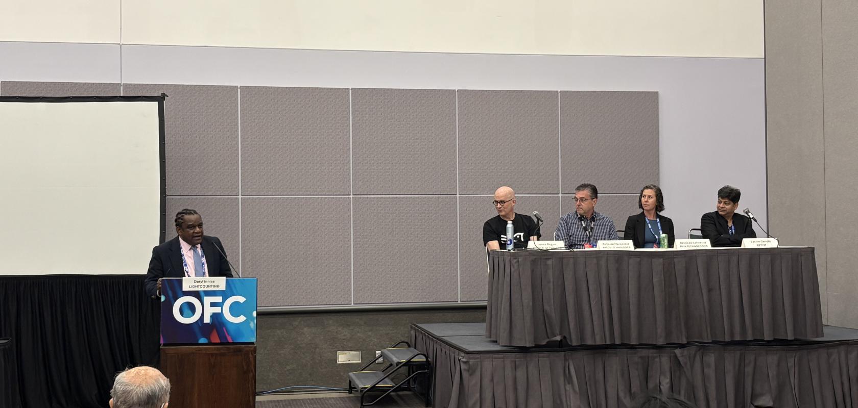 The panel featured James Regan, co-founder and CEO of Oriole Networks; Roberto Marcoccia, CEO of Arycs Technologies; Rebecca K. Schaevitz, co-founder and chief product officer of Mixx Technologies; and Sachin Gandhi, co-founder and CEO of Retym.