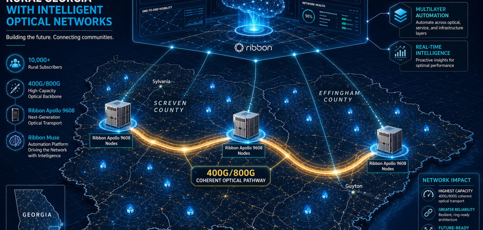 Planters Broadband selects Ribbon for 800G-ready network modernisation