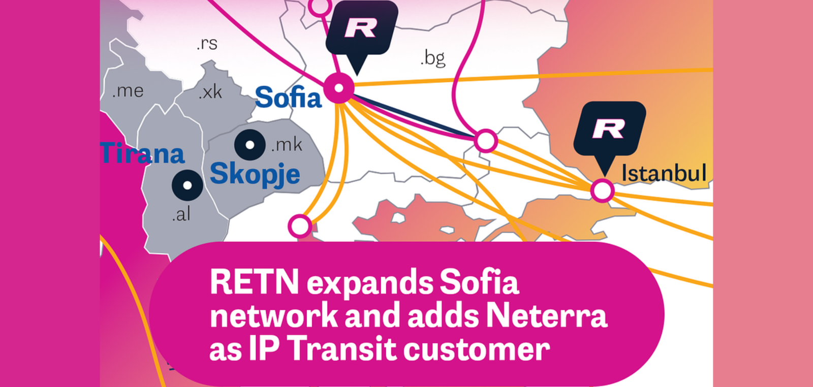 Neterra boosts Europe-Asia Route diversity via new RETN PoP in Sofia