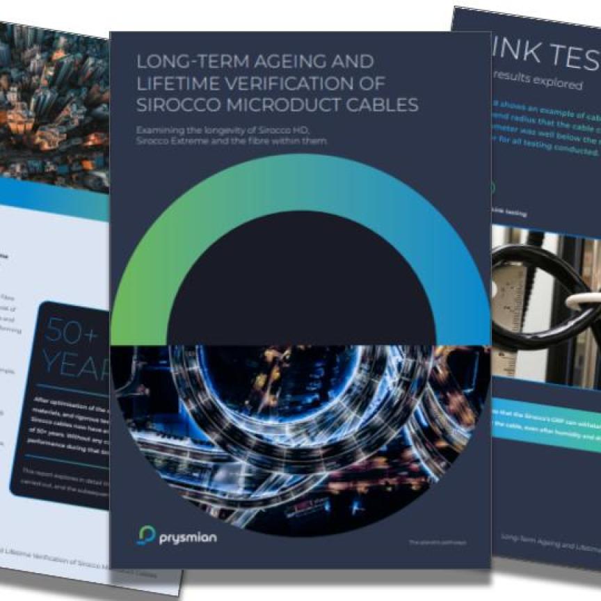 Long-term ageing and lifetime verification of Sirocco microduct cables