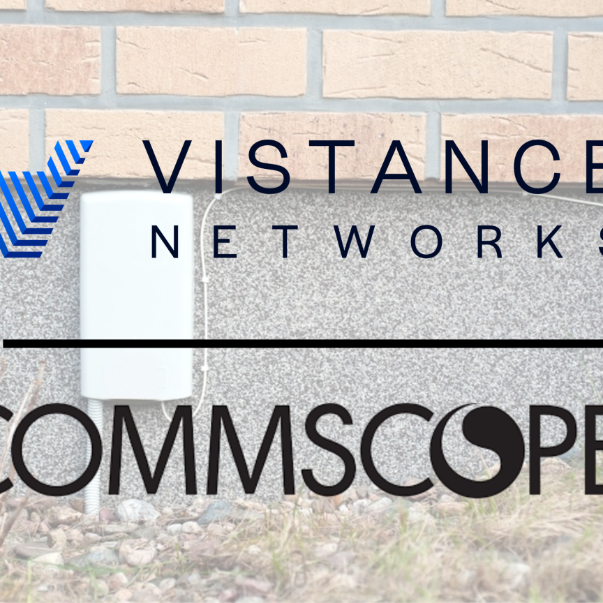 White ftth box on grey wall. Installation of fibre optic internet outside of the building.